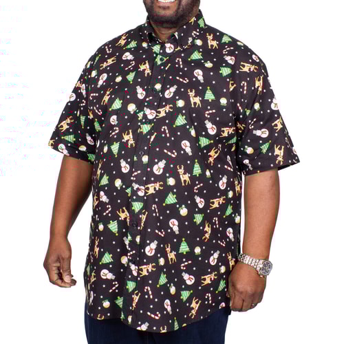 Espionage Weihnachtsprint Kurzarmhemd