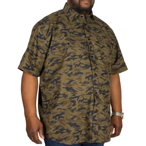 Cotton Valley Kurzarmhemd Tarnfarben Khaki