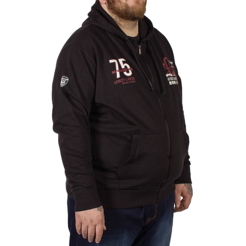 Loyalty & Faith Kentucky Zip Through Sweatshirt Black