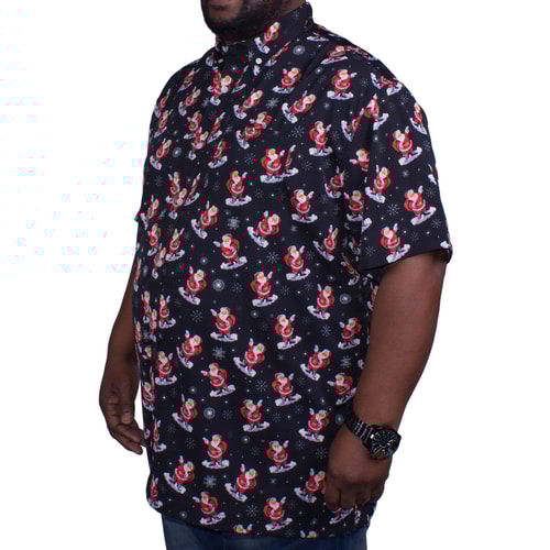 Brooklyn Santa Festive Shirt Black