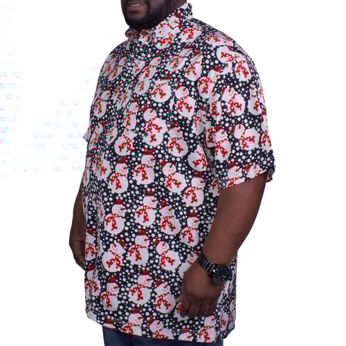 Brooklyn Snowman Festive Shirt Black