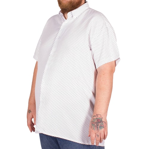 Fitzgerald Kurzarmhemd Punktemuster 