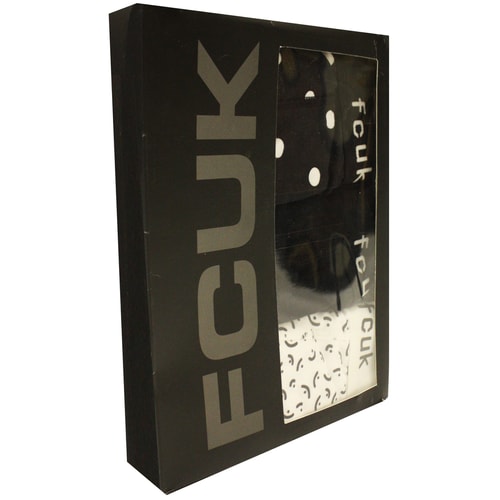 FCUK 3er-Pack Boxershorts Trunk verschiedene Muster 