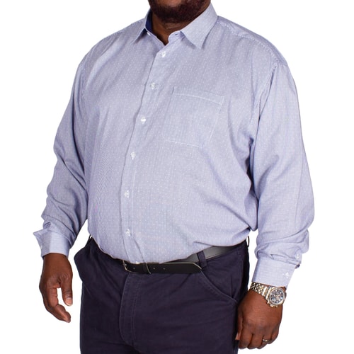 Rael Brook Punktemuster Hemd Blau