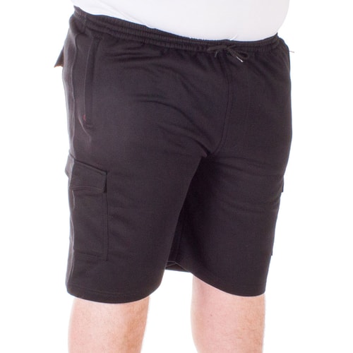 Espionage Jersey Cargo Shorts Schwarz