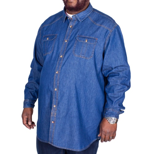 D555 Vintage Jeanshemd Colwood Blau