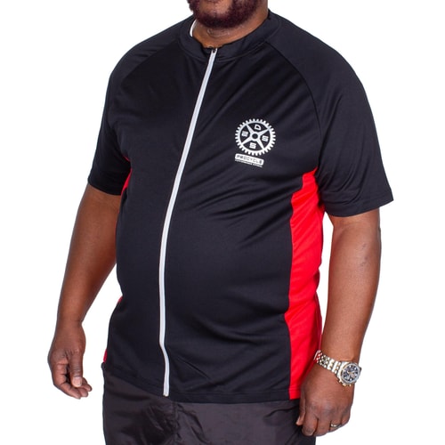 D555 Stretch Fahrradtrikot Simpson Schwarz