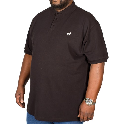 Bigdude Klassisches Poloshirt Schwarz