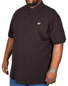 Bigdude Klassisches Poloshirt Schwarz