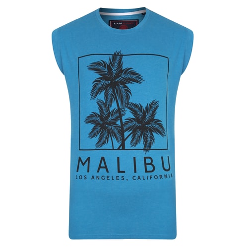 KAM Malibu Print Tanktop Türkis