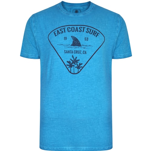 KAM East Coast Acid Wash T-Shirt Türkis