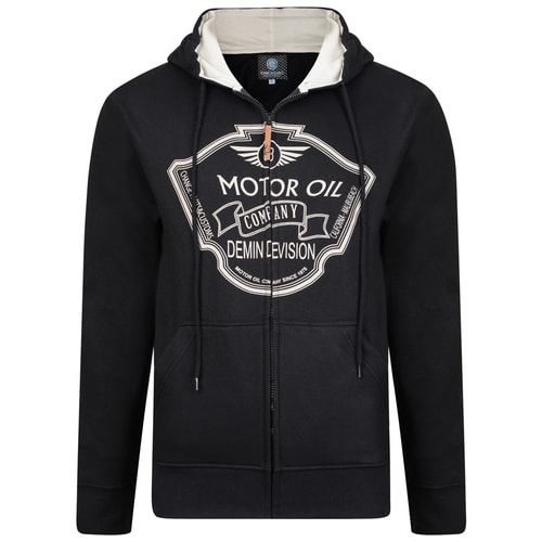 KAM Hoody Motor Oil Schwarz