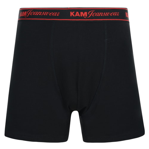 KAM Doppelpack Boxershorts Schwarz
