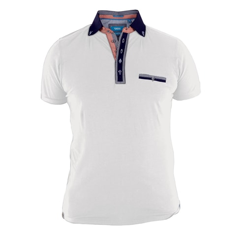 D555 Jeremy White Polo Shirt