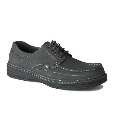 D555 Drake Lederschuh Schwarz