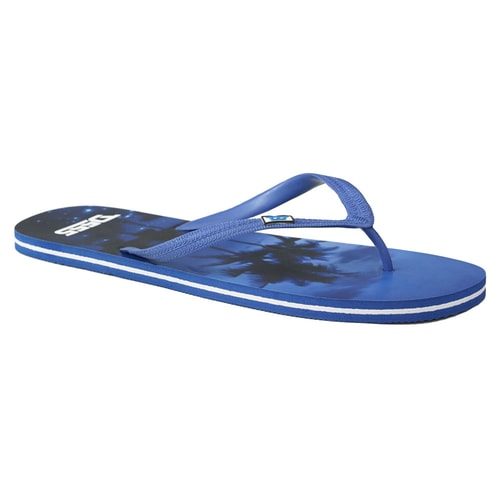 D555 Palmen Flip Flops Blau 