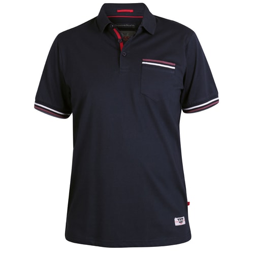 D555 Poloshirt Pickering Marineblau