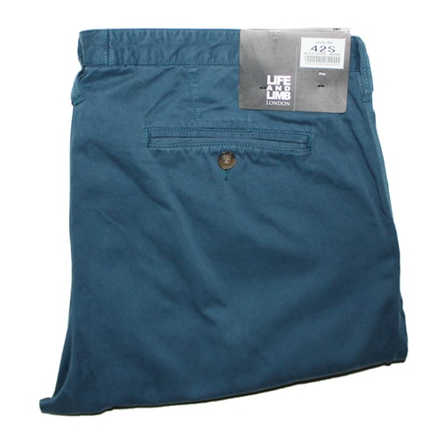 Life & Limb Sea Blue Chino Trousers