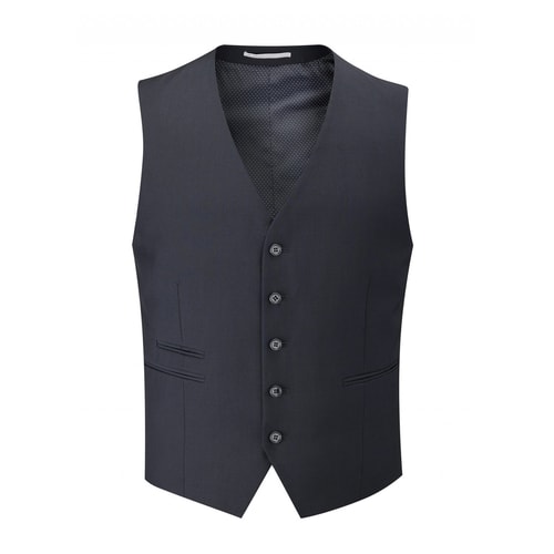 Skopes feine Twill Anzugweste - Dunkelblau