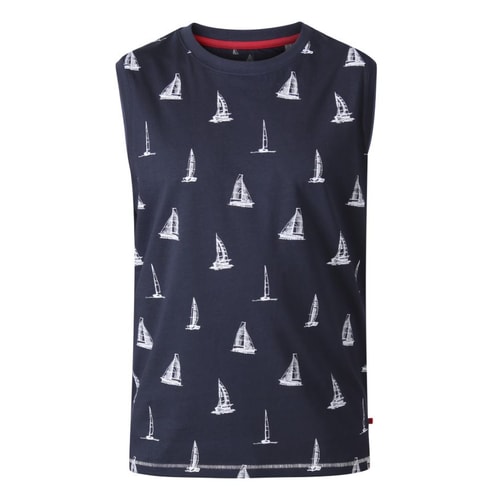 D555 Morton Yacht Print Tank Top