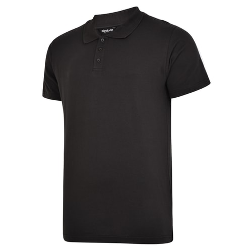 Bigdude Streifen Poloshirt Schwarz
