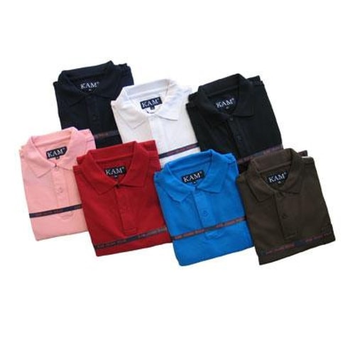 KAM Plain Polo Shirt - Various Colours