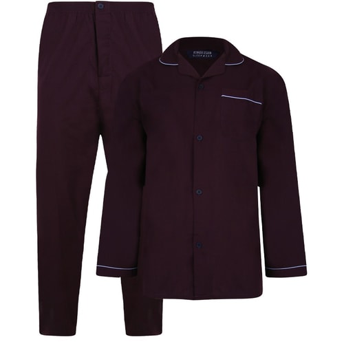 Kings Club Pyjama Set Weinrot 