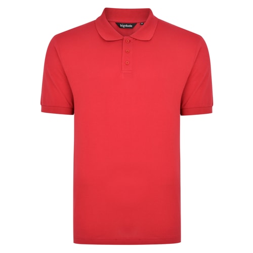 Bigdude klassisches Poloshirt Rot 