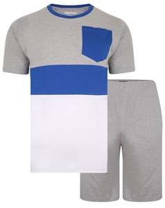 Bigdude Cut & Sew Pyjama Set Grau