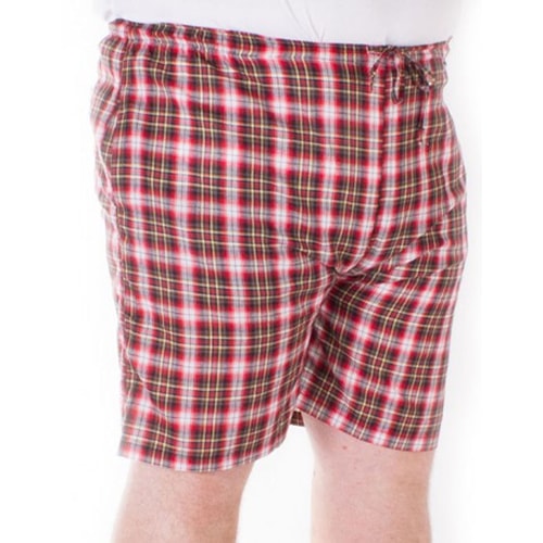 Fitzgerald Loungewear karierte Shorts Rot