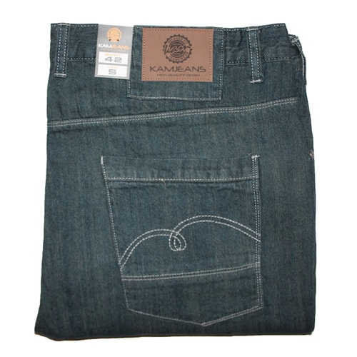 KAM Stark Mid Blue Relaxed Fit Jeans