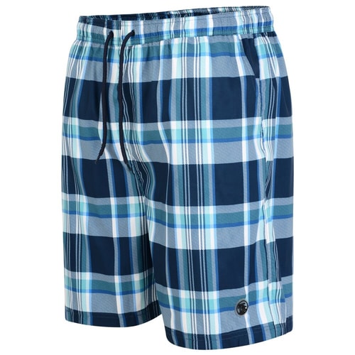 Espionage karierte Badehose Blau