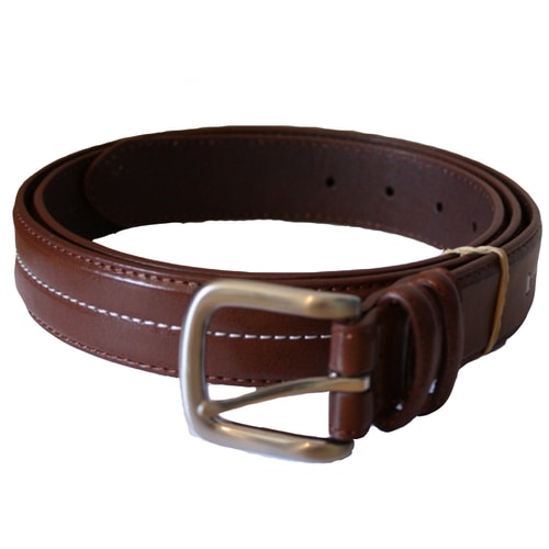 Tan Belt with White Stiching