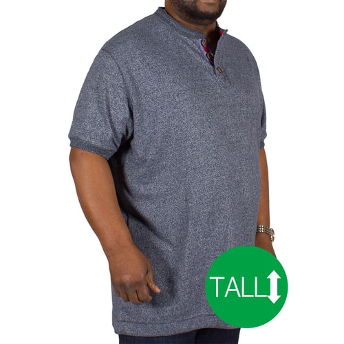 D555 gewebtes T-Shirt Paul Blau - Tall Collection