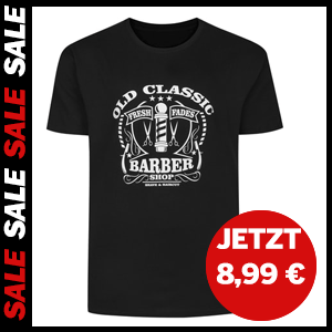 Old Classic Barber Shop Print T-Shirt jetzt für 8,99 €