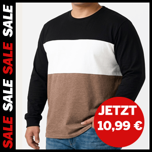 Langarm-T-Shirt mit Farbblockdesign fur 10,99 €