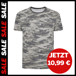 T-Shirt mit Camouflage fur 10,99 €