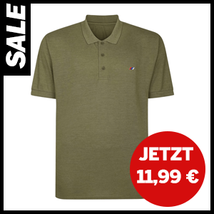 Grünes Poloshirt jetzt 11,99 €