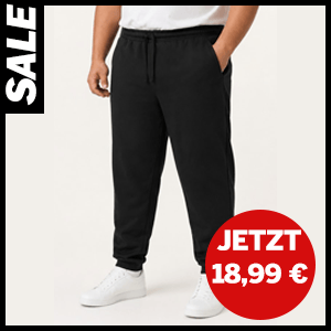 Schwere Jogginghosen jetzt 18,99 €
