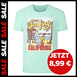 Best Surfing In California Print T-Shirt jetzt für 8,99 €