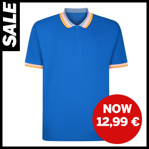 Jacquard Contrast Pique Poloshirt jetzt 12,99 €