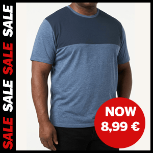Cut & Sew 2 Tone T-Shirt für 8,99 €