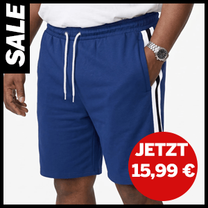 Shorts mit Kontrastband jetzt für 15,99 €
