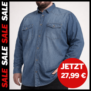 Jeanshemd in mittlerer Waschung für 27,99 €