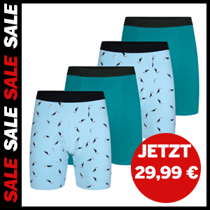 4er-Pack Boxershorts jetzt für 29,99 €